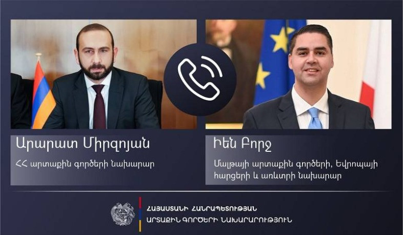 Telephone conversation of Ministers of Foreign Affairs of Armenia and Malta