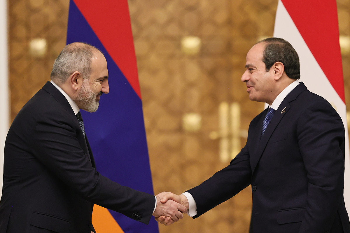 Nikol Pashinyan and Abdel Fattah el-Sisi make statements