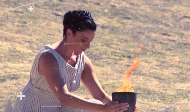 Flame Lighting Ceremony of 23rd Winter Olympic Games