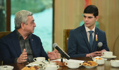 Նախագահ Սերժ Սարգսյանի հանդիպումը զորացրված զինծառայողների հետ