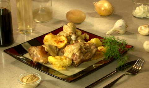 Let's Cook Together: Chicken Legs with Mushrooms