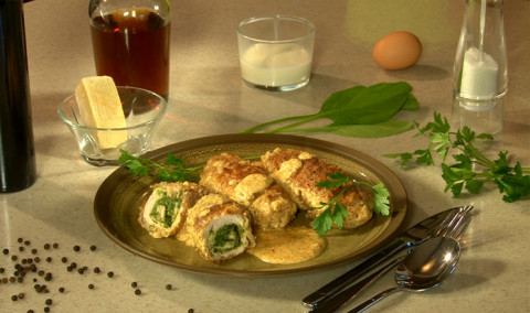 Let's Cook Together: Chicken Breast with Spinach and Cheese
