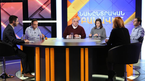 Political Debate: Social-Economic Progress (Citizen's Decision, National Progress, Christian-Democratic Renaissance, Orinats Yerkir)