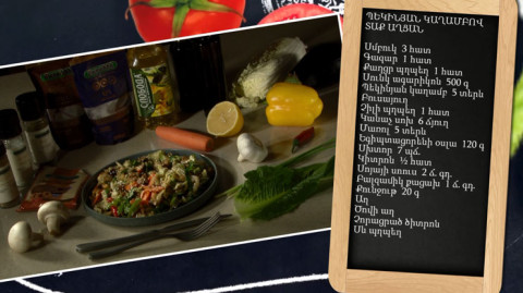 Let’s cook together: warm salad with Napa cabbage